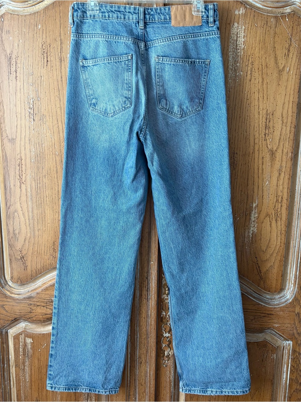 Zara Light Blue Wide-Leg high rise Jeans inseam 32 size 6 - Picture 2 of 7